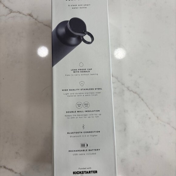 EQUA SMART water bottle (Dark Grey): New without tags - Picture 5 of 7